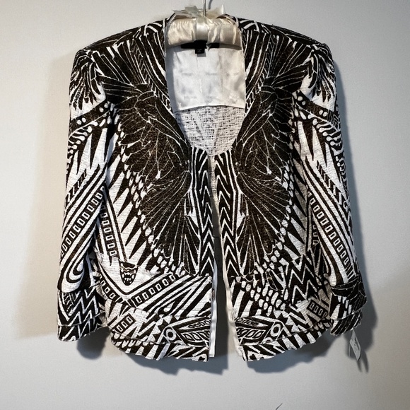 Just Cavalli Jacket White w/Gold Metallic